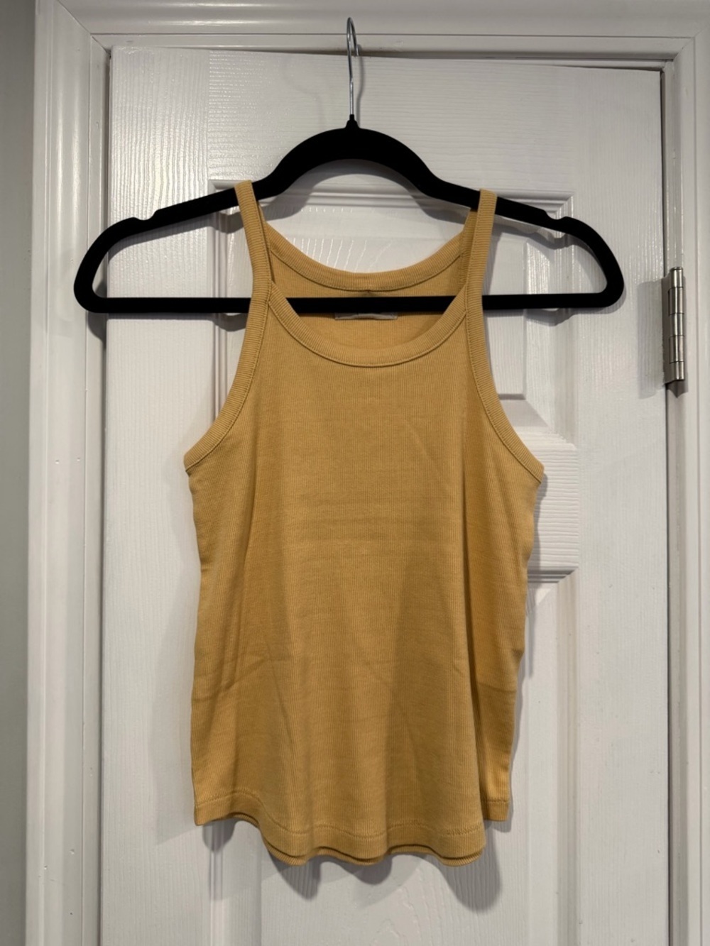 NWOT Madewell Size 1X Peach Thin Strap Ribbed Supima Racerback Tank Top
